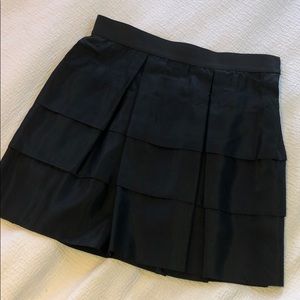 Chocolate Black tiered mini skirt